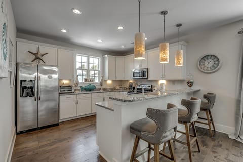 4951 Salt Creek Whitepoint Four Bedroom House | Private kitchen | Microwave, dishwasher, coffee/tea maker, highchair