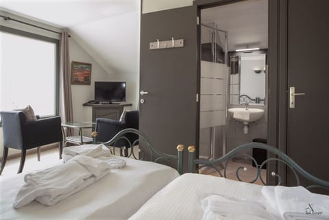 Double Room | Bathroom | Free toiletries, hair dryer, bathrobes, slippers