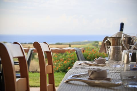 Breakfast, lunch, dinner served; Mediterranean cuisine, ocean views 