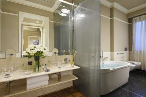 Suite, 1 Bedroom | Bathroom | Designer toiletries, hair dryer, bidet, towels