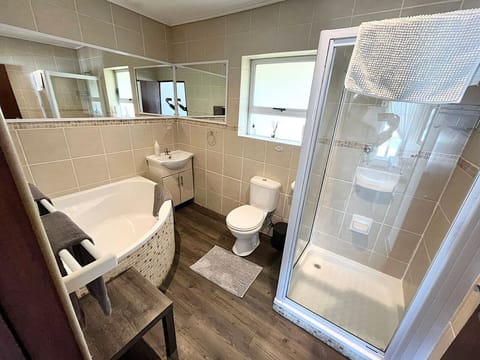 Free toiletries, hair dryer, towels, soap