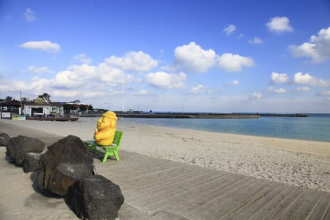 Beach nearby, white sand