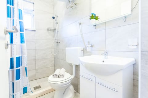 Deluxe Double Room | Bathroom | Shower, free toiletries, hair dryer, towels