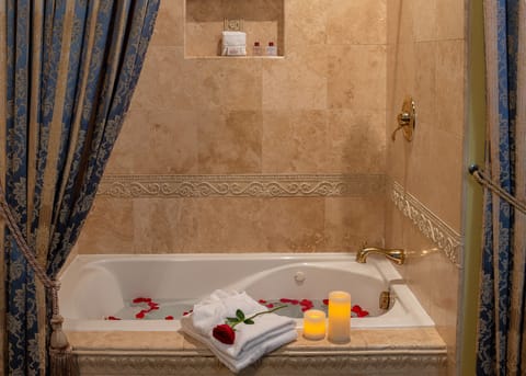 Premium Room, 1 Queen Bed, Jetted Tub | Deep soaking bathtub