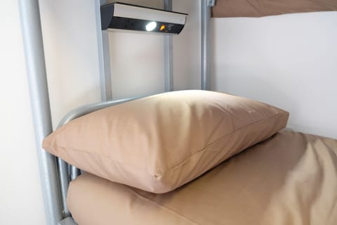 Blackout drapes, free WiFi, bed sheets