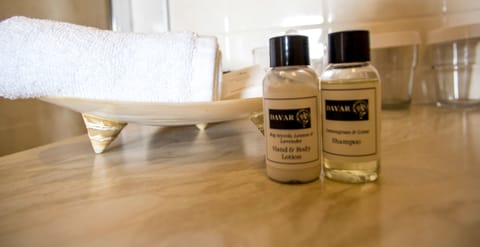 Shower, free toiletries, hair dryer, bathrobes