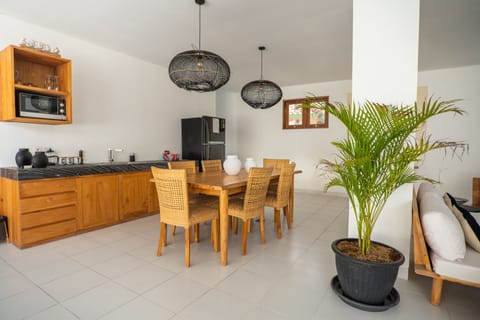 Villa, 3 Bedrooms | Private kitchen | Mini-fridge, coffee/tea maker, electric kettle, highchair