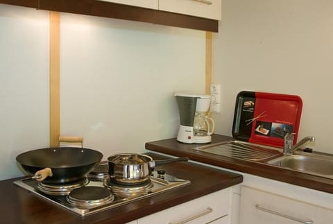 Chalet, 2 Bedrooms | Private kitchenette | Fridge, microwave, stovetop, coffee/tea maker