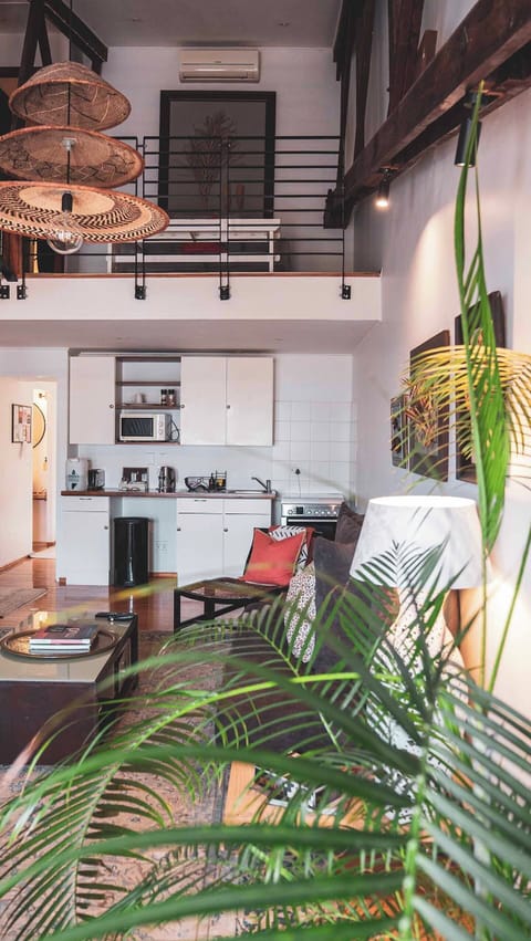 Luxury Apartment | Living area | Flat-screen TV, heated floors