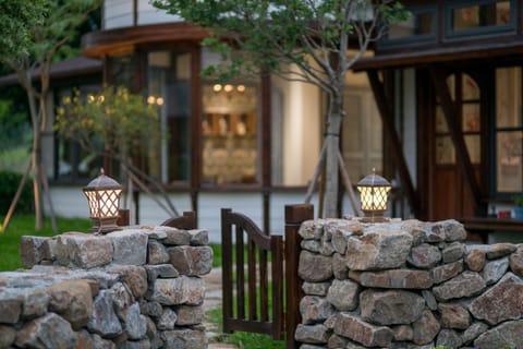 Front of property - evening/night