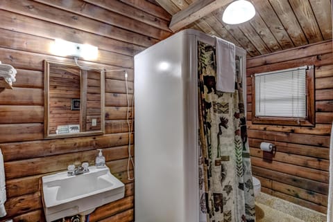 Shower, free toiletries, towels