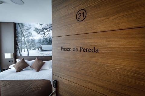 Double Room (Paseo de Pereda) | In-room safe, desk, blackout drapes, soundproofing