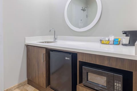 Pillowtop beds, blackout drapes, iron/ironing board