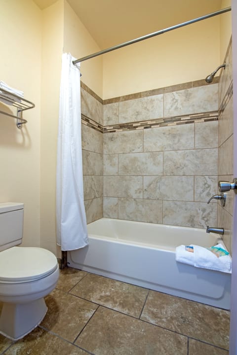 Deluxe Suite, 3 Queen Beds  | Bathroom | Combined shower/tub, free toiletries, hair dryer, towels