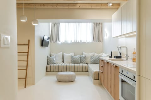 Deluxe Semi-Basement Apartment | Living room | LED TV