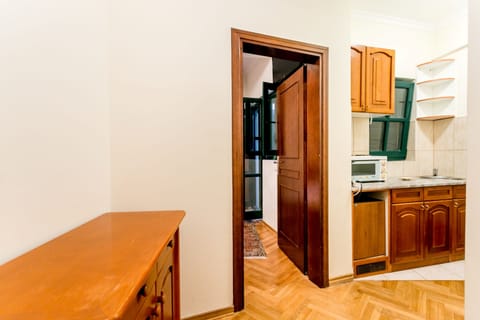 Family Apartment, 2 Bedrooms, Ground Floor | Private kitchen | Fridge, stovetop, electric kettle, cookware/dishes/utensils