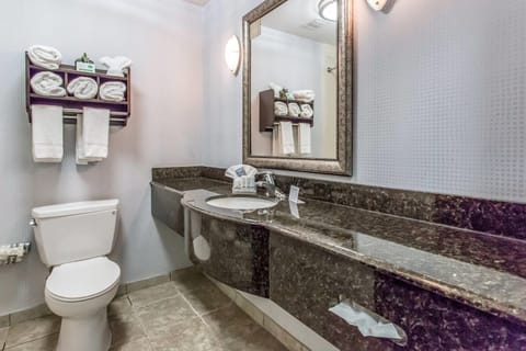 Pillowtop beds, desk, laptop workspace, iron/ironing board