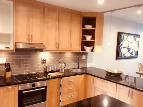 Luxury Apartment, Multiple Beds, Non Smoking | Private kitchen | Full-size fridge, microwave, oven, stovetop