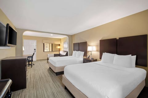 Standard Room, 2 Queen Beds, Non Smoking, Refrigerator & Microwave (with Sofabed) | In-room safe, iron/ironing board, free WiFi, bed sheets