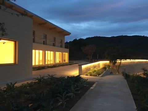 Front of property - evening/night
