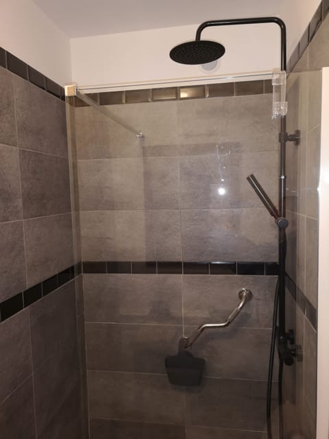 Classic Studio, Non Smoking, Kitchenette | Bathroom shower