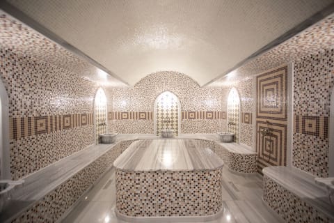 Sauna, hot tub, steam room, massages