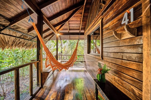 Family Bungalow, 2 Double Beds, Garden View | Living area | Flat-screen TV