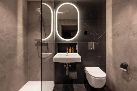 Free toiletries, hair dryer, towels