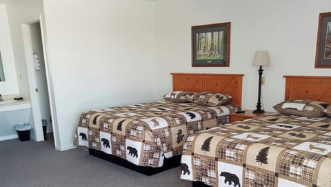 Room, 2 Queen Beds, Non Smoking, Refrigerator | Desk, laptop workspace, blackout drapes, iron/ironing board