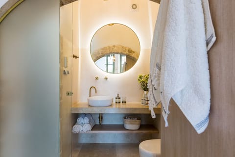 Deluxe Suite, Terrace | Bathroom | Shower, free toiletries, hair dryer, towels