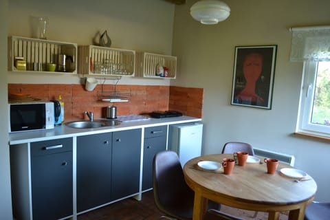 Cottage | Private kitchen | Fridge, microwave, stovetop, espresso maker