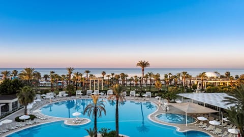 Indoor pool, 2 outdoor pools, open 7 AM to 8 PM, free cabanas