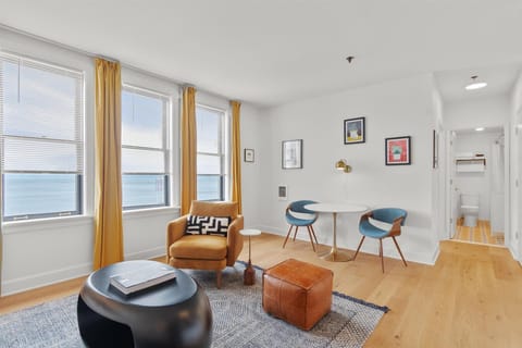 Elite Apartment, 1 Queen Bed, River View, Annex Building | Living area | IPad, music library