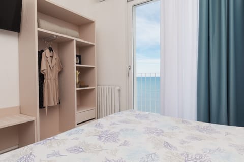 Double Room, Sea View | Premium bedding, down comforters, minibar, blackout drapes