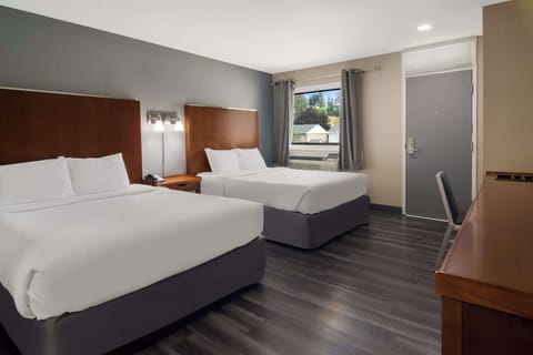 Room, Non Smoking (2 Queen Bed, 1 Twin, Family) | Select Comfort beds, desk, soundproofing, WiFi (free)