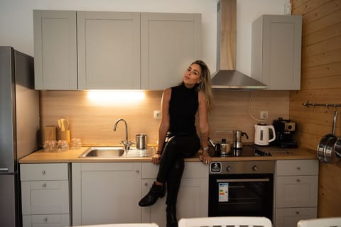 Chalet, 3 Bedrooms, Mountain View (7 adults) | Living area | Flat-screen TV, DVD player