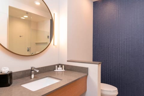 Free toiletries, hair dryer, towels, soap