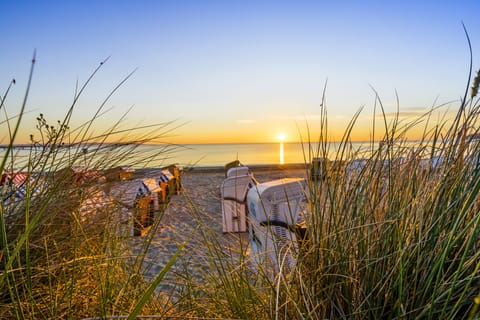 On the beach, white sand, beach bar