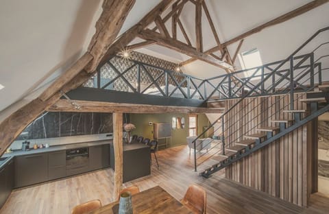 Premium Suite, 2 Bedrooms, Sauna (Loft) | Living area | Heated floors