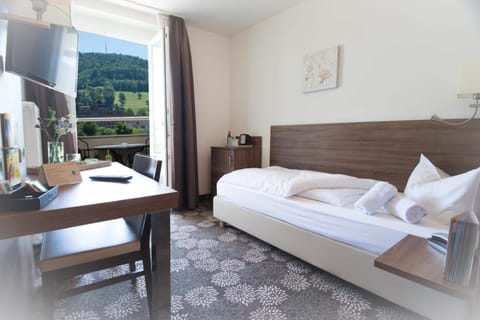Single Room (Hochrhein) | Hypo-allergenic bedding, blackout drapes, iron/ironing board, free WiFi