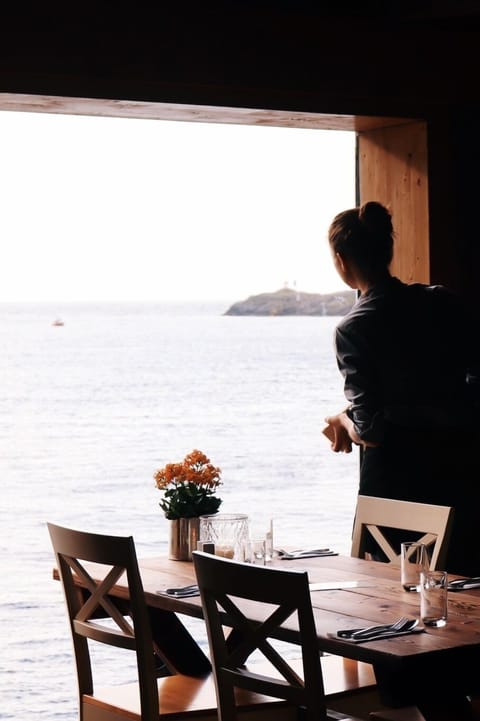 Breakfast and dinner served, ocean views 