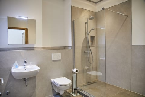 Comfort Double Room | Bathroom | Shower, free toiletries, hair dryer, towels
