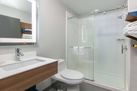 Free toiletries, hair dryer, towels