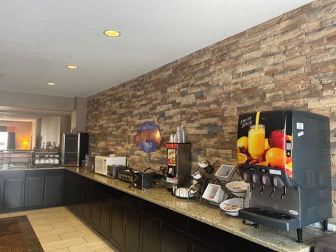 Free daily self-serve breakfast