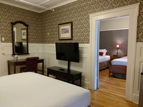 Down comforters, pillowtop beds, individually decorated