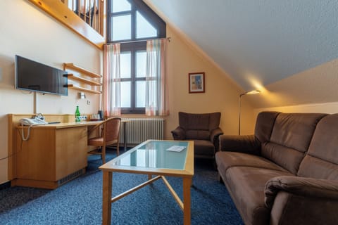 Double Room (Maisonette) | Minibar, in-room safe, desk, laptop workspace