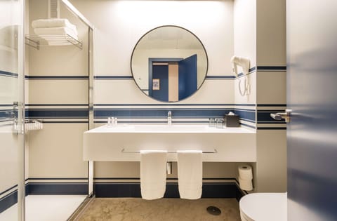 Free toiletries, hair dryer, towels