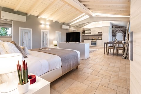 Apartment, 1 Bedroom, Park View (Mantova) | Minibar, in-room safe, individually decorated, desk