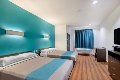 Desk, free WiFi, bed sheets