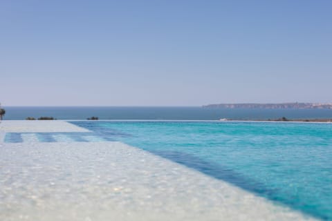 Indoor pool, outdoor pool, sun loungers